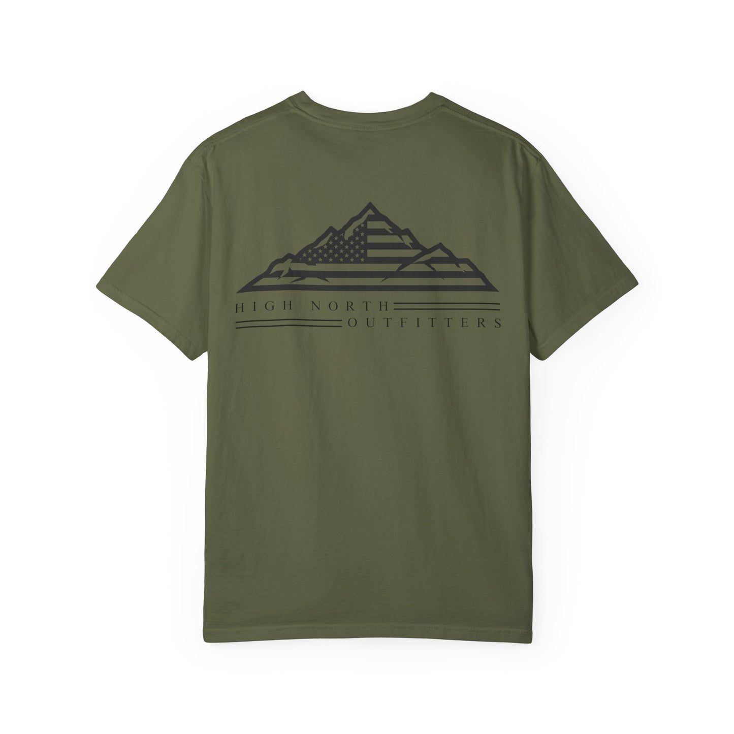 Mountain + Flag - Comfort Colors T-Shirt