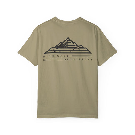 Mountain + Flag - Comfort Colors T-Shirt